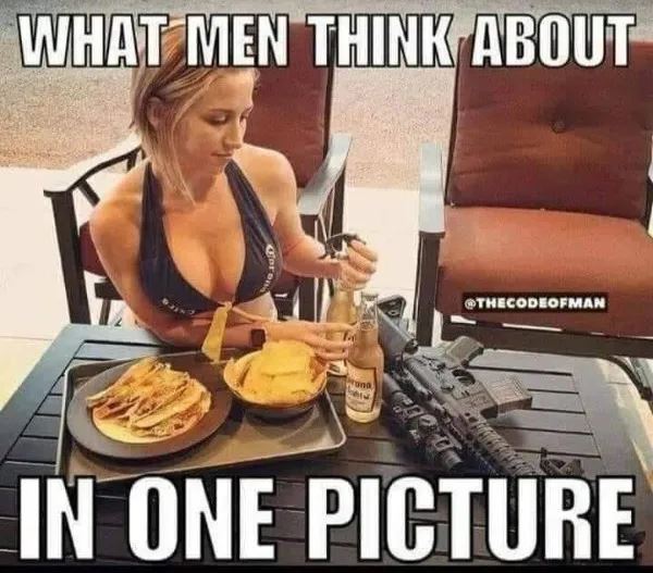 Na čo muži myslia na jednom zábere